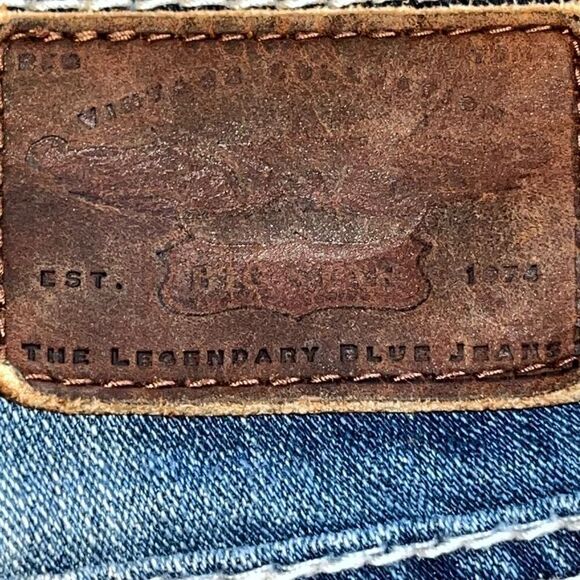 Vintage Big Star Womens Size 28XL Blue Whiskered Embellished Sweet Flare Jeans - Picture 10 of 14